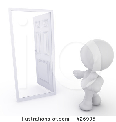 Royalty-Free (RF) Door Clipart Illustration by Leo Blanchette - Stock Sample #26995