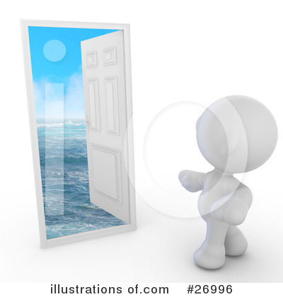 Royalty-Free (RF) Door Clipart Illustration by Leo Blanchette - Stock Sample #26996