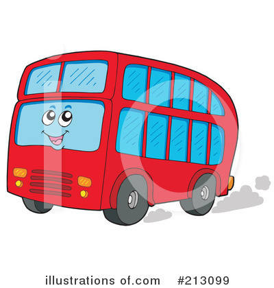 Royalty-Free (RF) Double Decker Clipart Illustration by visekart - Stock Sample #213099