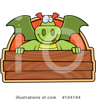 Royalty-Free (RF) Dragon Clipart Illustration by Cory Thoman - Stock Sample #104194