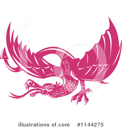 Royalty-Free (RF) Dragon Clipart Illustration by patrimonio - Stock Sample #1144275