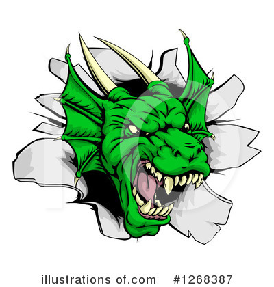 Royalty-Free (RF) Dragon Clipart Illustration by AtStockIllustration - Stock Sample #1268387
