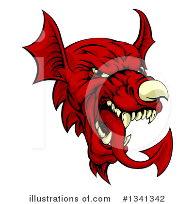 Welsh Dragon Clipart #1341342 by AtStockIllustration