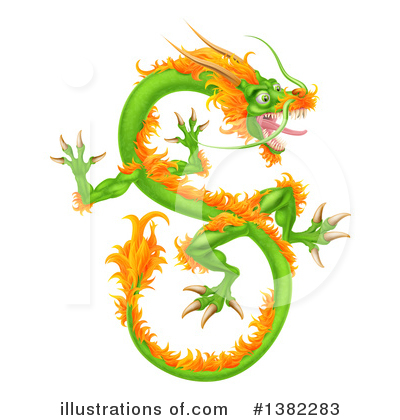 Chinese Dragon Clipart #1382283 by AtStockIllustration