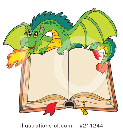 Royalty-Free (RF) Dragon Clipart Illustration by visekart - Stock Sample #211244