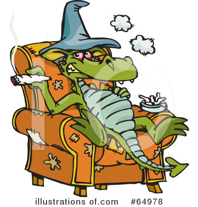 Royalty-Free (RF) Dragon Clipart Illustration by Dennis Holmes Designs - Stock Sample #64978