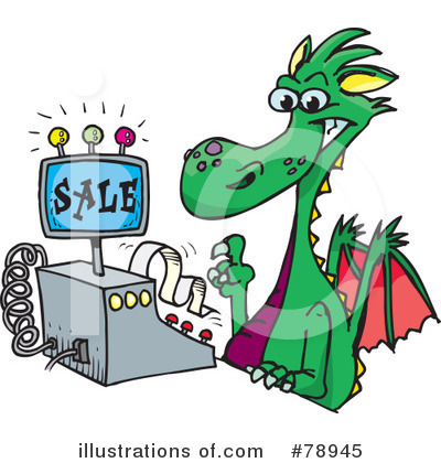 Royalty-Free (RF) Dragon Clipart Illustration by Dennis Holmes Designs - Stock Sample #78945