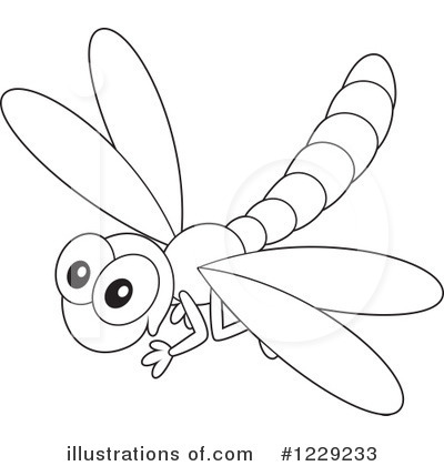 Royalty-Free (RF) Dragonfly Clipart Illustration by Alex Bannykh - Stock Sample #1229233