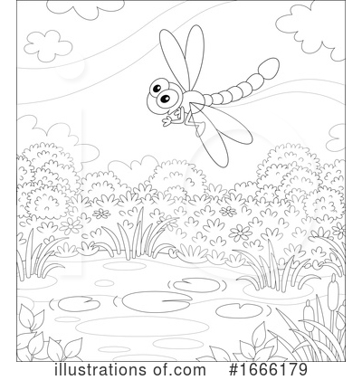 Royalty-Free (RF) Dragonfly Clipart Illustration by Alex Bannykh - Stock Sample #1666179