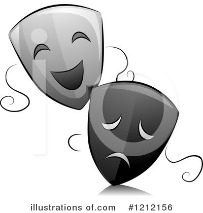 Theater Mask Clipart #1212156 by BNP Design Studio