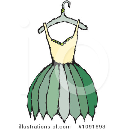 Royalty-Free (RF) Dress Clipart Illustration by Steve Klinkel - Stock Sample #1091693