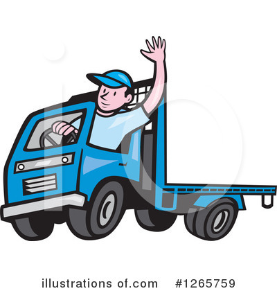 Royalty-Free (RF) Driver Clipart Illustration by patrimonio - Stock Sample #1265759