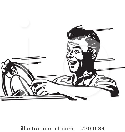 Royalty-Free (RF) Driving Clipart Illustration by BestVector - Stock Sample #209984