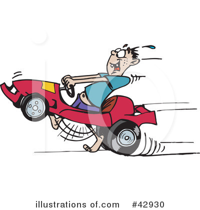 Royalty-Free (RF) Driving Clipart Illustration by Dennis Holmes Designs - Stock Sample #42930