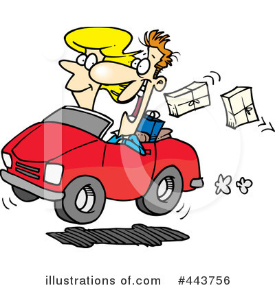 Royalty-Free (RF) Driving Clipart Illustration by toonaday - Stock Sample #443756