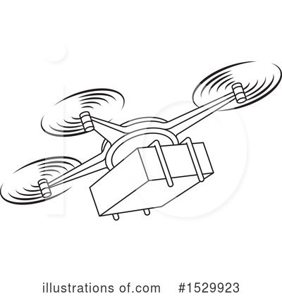 Drone Clipart #1529923 by Lal Perera