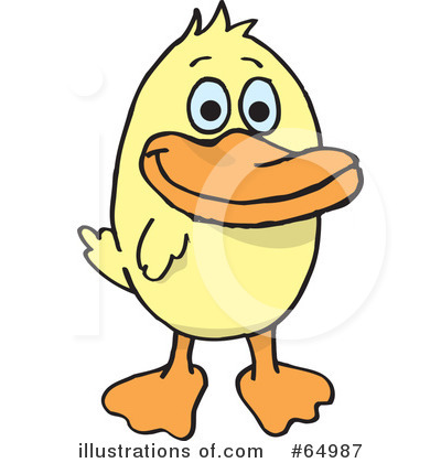 Duck Clipart #64987 by Dennis Holmes Designs