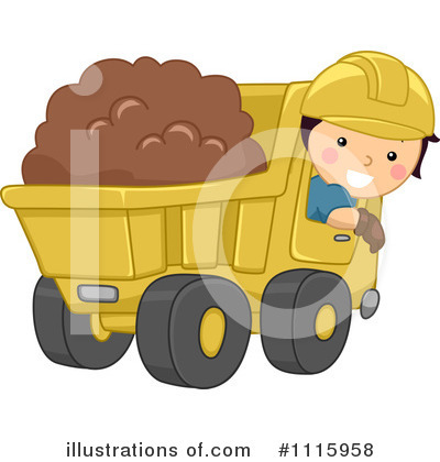 Royalty-Free (RF) Dump Truck Clipart Illustration by BNP Design Studio - Stock Sample #1115958