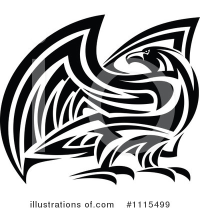 Falcon Logo Clipart #1115499 by Vector Tradition SM