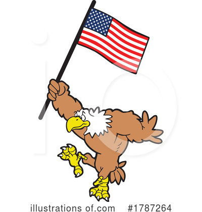 American Flag Clipart #1787264 by Johnny Sajem