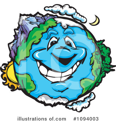 Royalty-Free (RF) Earth Clipart Illustration by Chromaco - Stock Sample #1094003