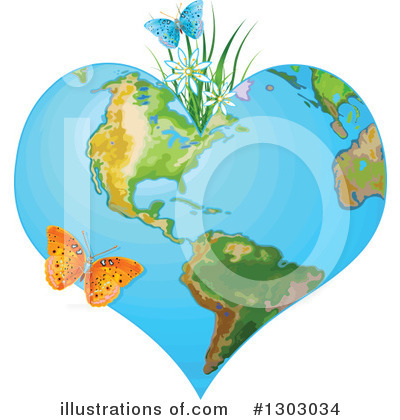 Royalty-Free (RF) Earth Clipart Illustration by Pushkin - Stock Sample #1303034