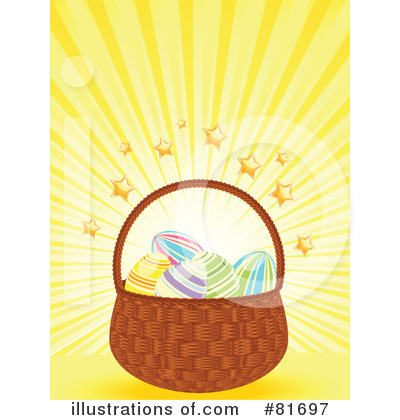 Royalty-Free (RF) Easter Basket Clipart Illustration by elaineitalia - Stock Sample #81697