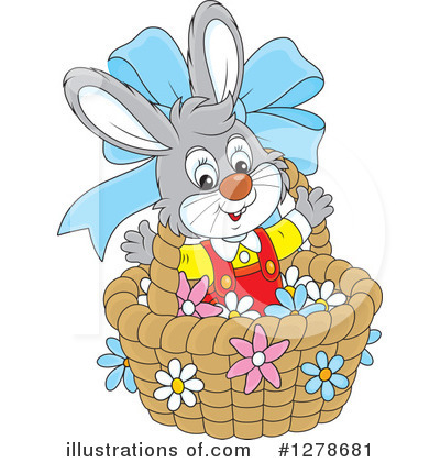 Royalty-Free (RF) Easter Bunny Clipart Illustration by Alex Bannykh - Stock Sample #1278681