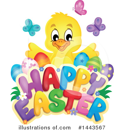 Easter Chick Clipart #1443567 by visekart
