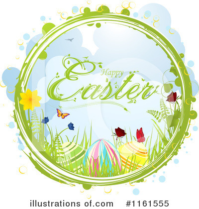 Easter Eggs Clipart #1161555 by elaineitalia