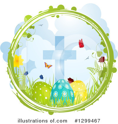 Easter Eggs Clipart #1299467 by elaineitalia