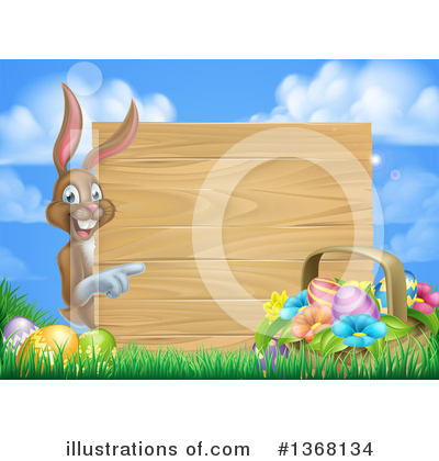 Easter Basket Clipart #1368134 by AtStockIllustration