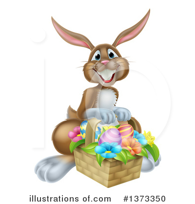Easter Basket Clipart #1373350 by AtStockIllustration