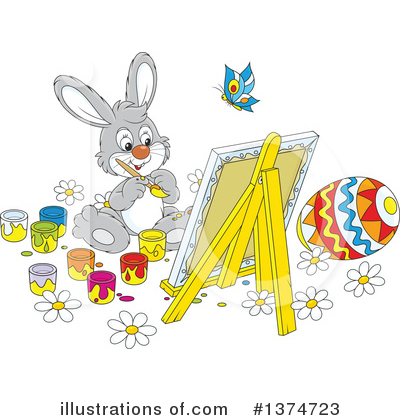 Easter Bunny Clipart #1374723 by Alex Bannykh