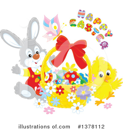 Easter Bunny Clipart #1378112 by Alex Bannykh