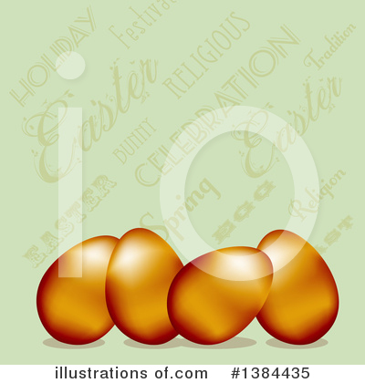 Easter Eggs Clipart #1384435 by elaineitalia