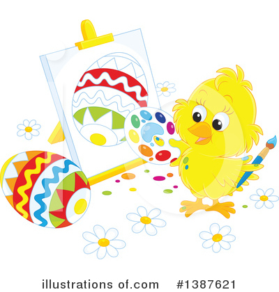 Easter Chick Clipart #1387621 by Alex Bannykh