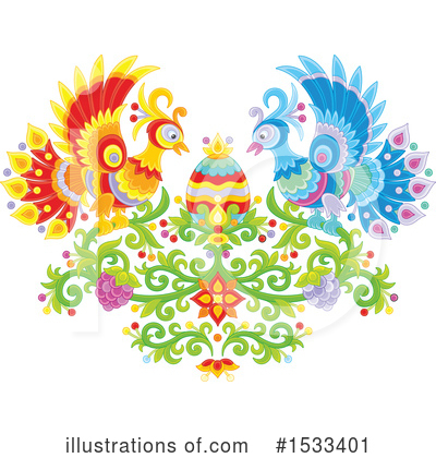 Peacock Clipart #1533401 by Alex Bannykh