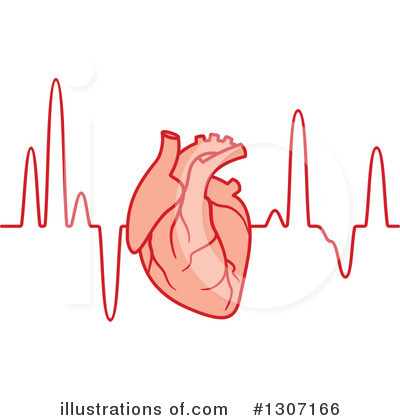 Heartbeat Clipart #1307166 by Vector Tradition SM