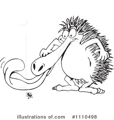 Echidna Clipart #1110498 by Dennis Holmes Designs