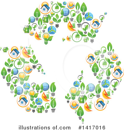Recycle Clipart #1417016 by Vector Tradition SM