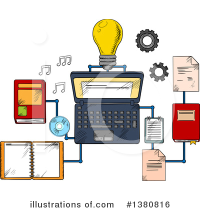 Computers Clipart #1380816 by Vector Tradition SM