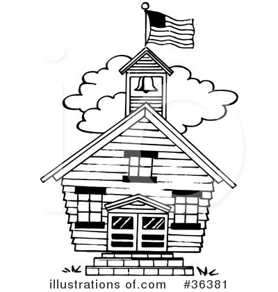 School House Clipart #36381 by LoopyLand