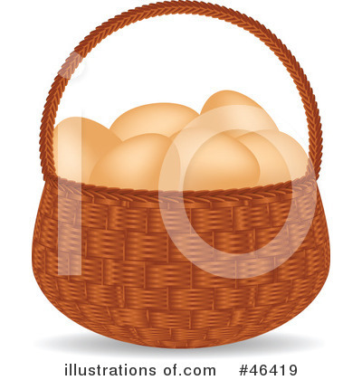 Royalty-Free (RF) Eggs Clipart Illustration by elaineitalia - Stock Sample #46419