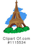 Eiffel Tower Clipart #1115534 by Vector Tradition SM