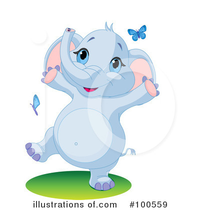 Elephant Clipart #100559 by Pushkin
