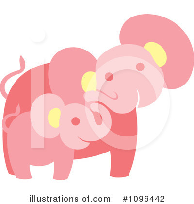 Elephant Clipart #1096442 by Cherie Reve