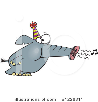 Elephant Clipart #1226811 by toonaday