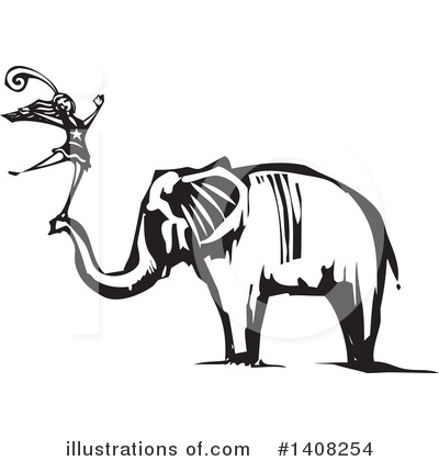 Royalty-Free (RF) Elephant Clipart Illustration by xunantunich - Stock Sample #1408254