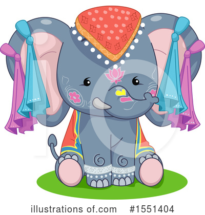 Royalty-Free (RF) Elephant Clipart Illustration by BNP Design Studio - Stock Sample #1551404
